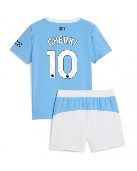 Billige Fotballdrakt Manchester City Rayan Cherki #10 Replika Hjemmedraktsett Barn 2025-26 Kortermet (med bukser)